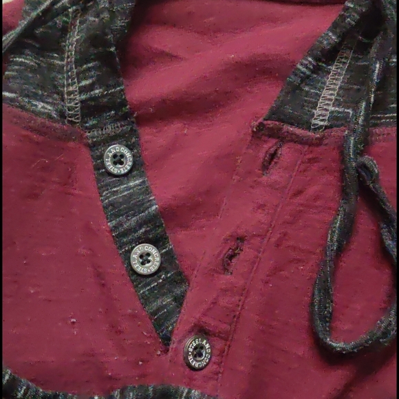 *💖 2/$15 or 4/$25, two tone hooded long sleeve shirt - Picture 9 of 12